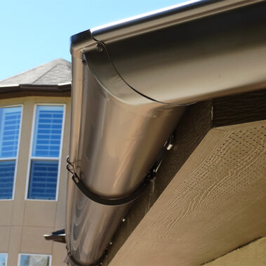 metal rain gutters