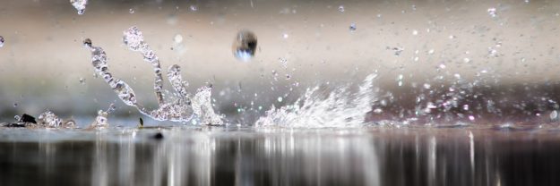 Water splash Water splashing into a puddle