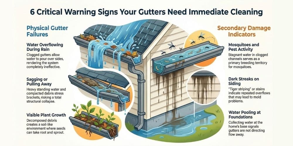 Warning Signs Your Gutters Need Cleaning Right Now