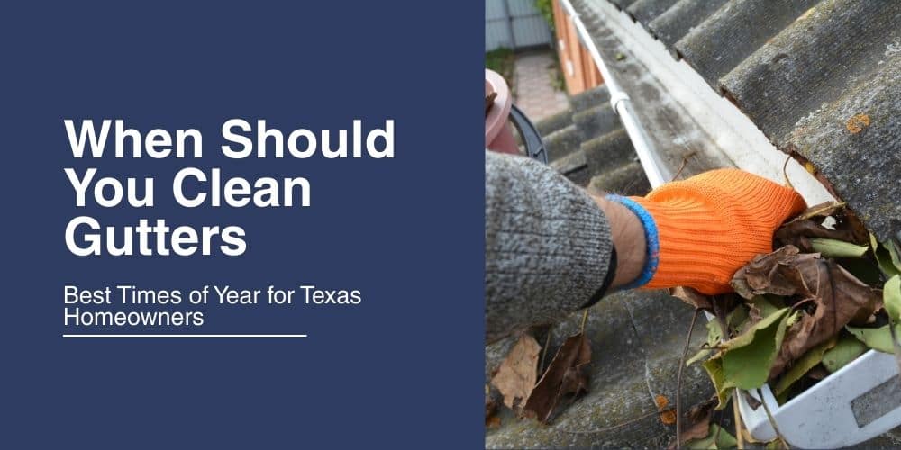 When to Clean White Gutters