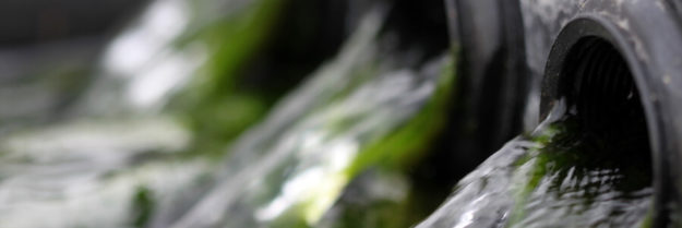 water coming out of 3 consecutive pipes