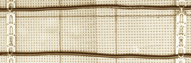 heat tape laid out on a floor