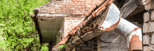 How to repair a sagging gutter