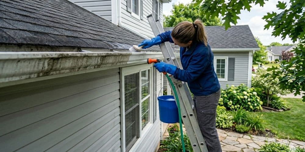 Best Way to Clean White Gutters (Step-By-Step)