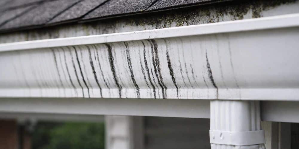 Tiger Stripes on gutters (Electrostatic Carbon Bonding)