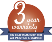 three year warranty badge