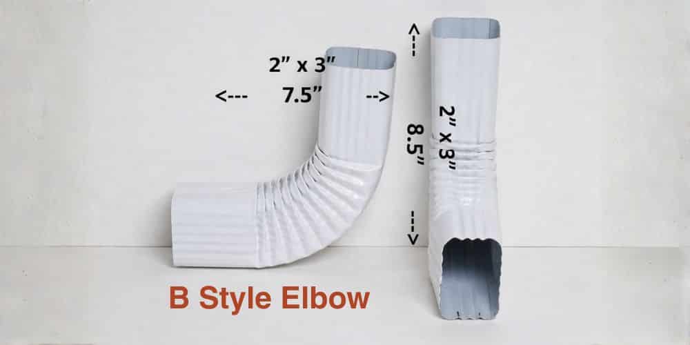 B Style Downspout Elbow