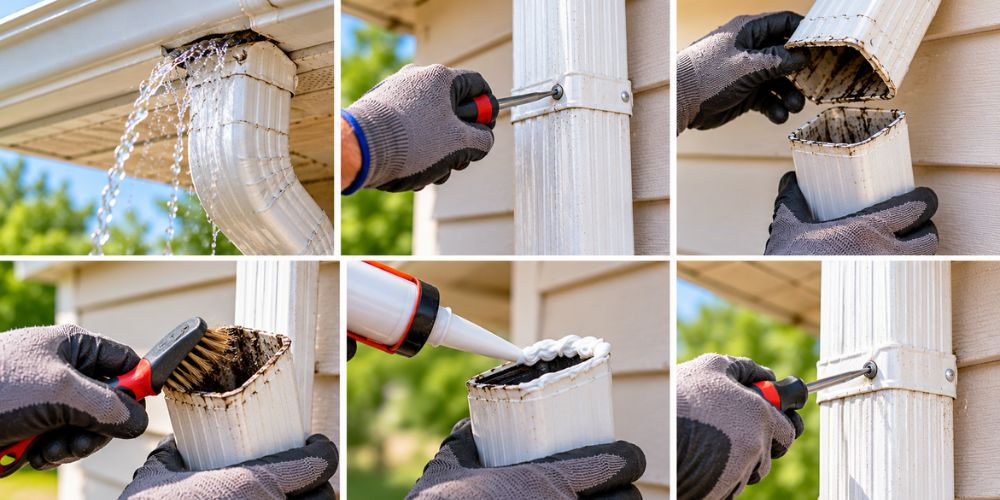 Step 5_ Inspect and Repair the Downspout