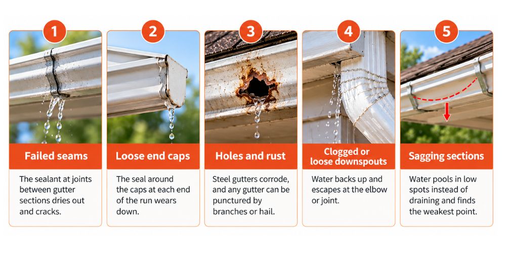 Why Is My Gutter Leaking_ 5 Common Causes